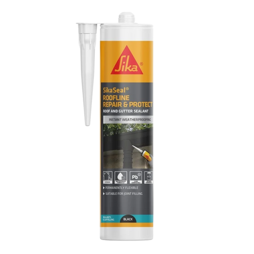An image showing Sika Sikaseal Roofline Protect and Repair Roof and Gutter Sealant