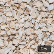 An image showing Spanish Gold Marble Stone Aggregate Chippings when Dry