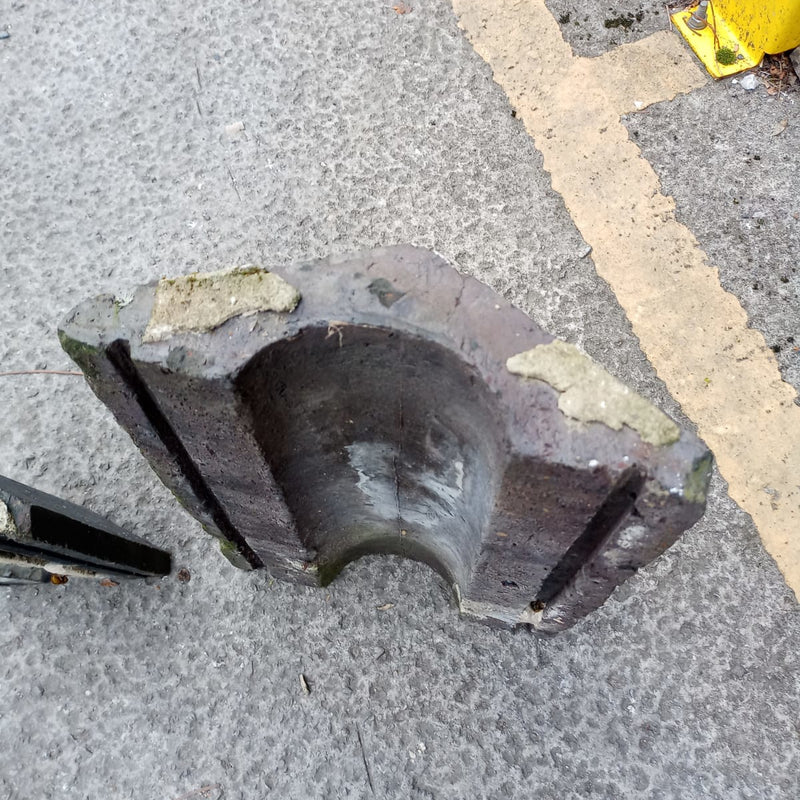 CLEARANCE Square Edge Saddleback Coping Stones, Staff Blue