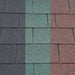 An image of the different colours that Square Felt shingles come in. Black, Green and Red.