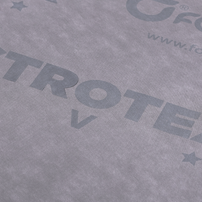 A close up image of the Strolex V 135g BBA breather membrane to show the quality.