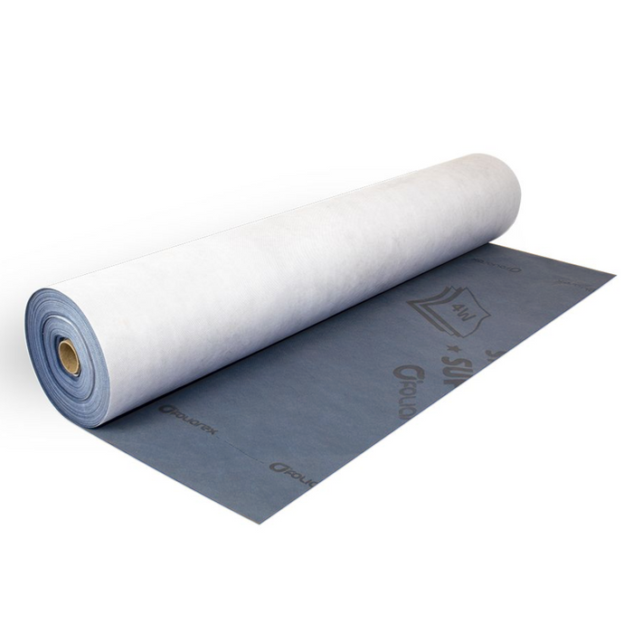 An image of Strotex Q Medium BBA breather membrane that is slightly unrolled to show the colour.