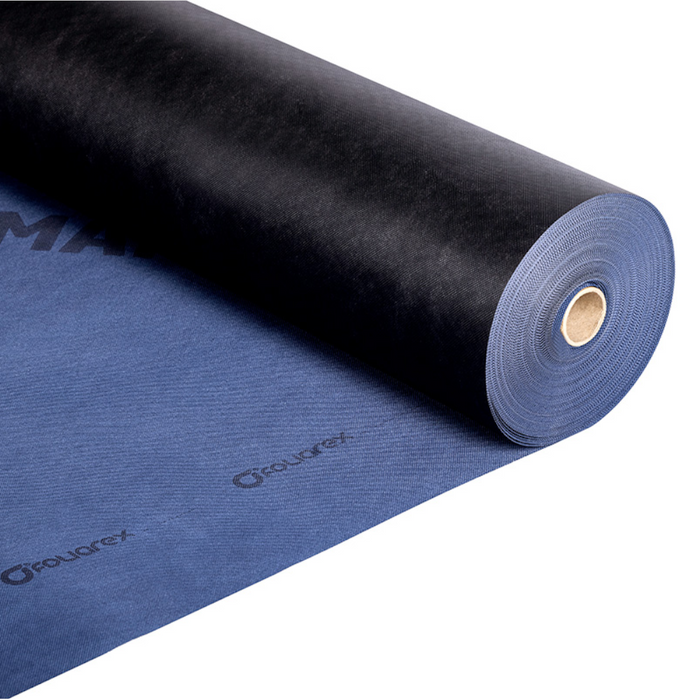 A close up image of Strotex Q Performance 220g Breather Membrane unrolled to show the colour