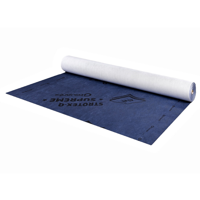 An Image of an unrolled roll of Strotex Q Supreme 170g BBA Breather Membrane