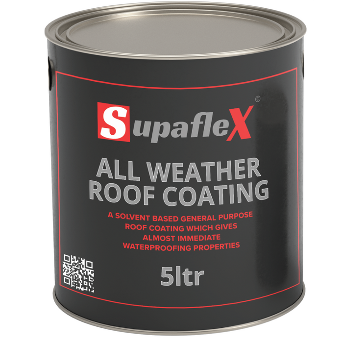 Am image of a 5 litre tin of Supaflex All Weather Roof Coating