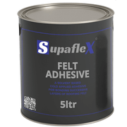 An image of Supaflex Felt adhesive on a 5 litre tin against a white background.