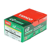 An image showing a box of TIMCO C2 Strong Fix PZ2 Multi Purpose Screws in the size 50 x 45