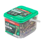 An image showing a tub of TIMCO C2 Strong Fix PZ2 Multi Purpose Screws in the size 50 x 50