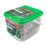 An image showing a tub of TIMCO C2 Strong Fix PZ2 Multi Purpose Screws in the size 50 x 80