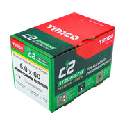 An image showing a box of TIMCO C2 Strong Fix PZ2 Multi Purpose Screws in the size 60 x 60
