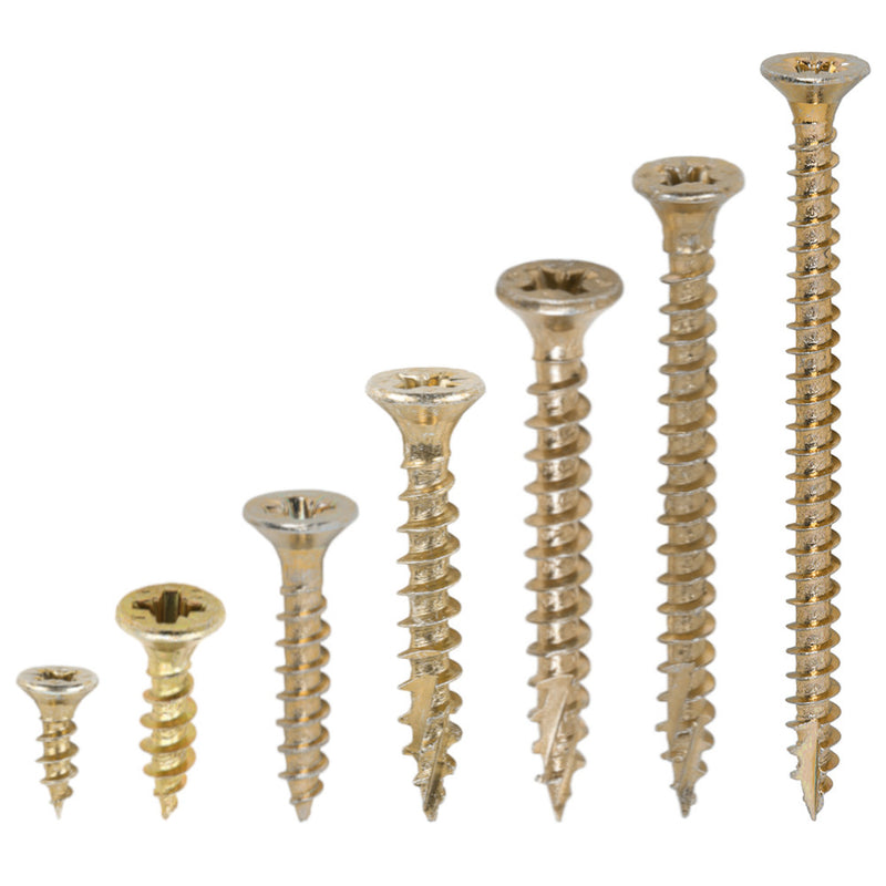 An image of the different size TIMCO C2 Strong Fix PZ2 Multi Purpose Screws 3.5.