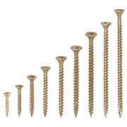 An image of the different size TIMCO C2 Strong Fix PZ2 Multi Purpose Screws 4.0.