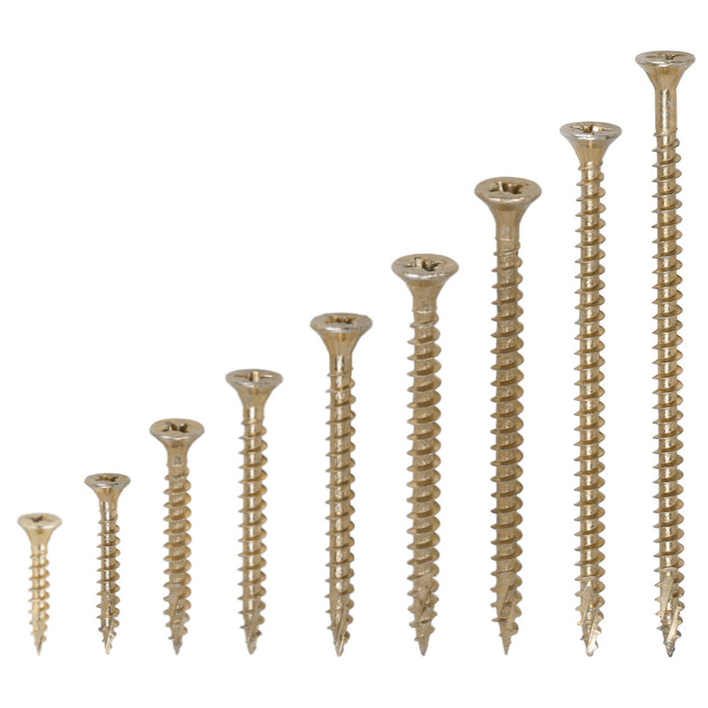An image of the different size TIMCO C2 Strong Fix PZ2 Multi Purpose Screws 4.0.