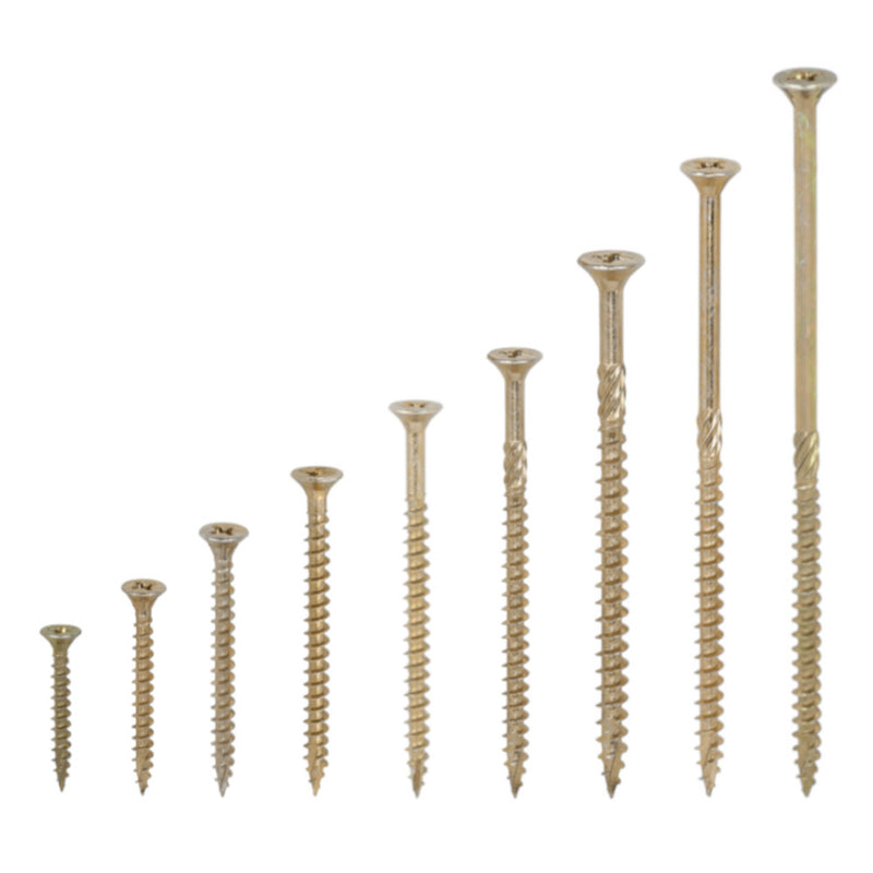 An image of the different size TIMCO C2 Strong Fix PZ2 Multi Purpose Screws-6.0.