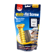 A image showing a bag of TIMCO Multifix Concrete Screws in the size 7.5 x 150