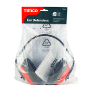 An image of Timco Ear Defenders 27.6dB One Size in its retail packaging.
