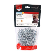 An image of a bag of Timco Galvanised Clout Nails 30 x 2.65 in size