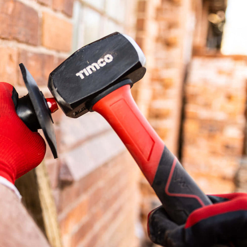 An image of a Timco Lump Hammer being used on a bolster
