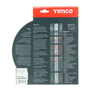 An image showing the back of a pack of a Timco Trade Diamond Blade - Segmented