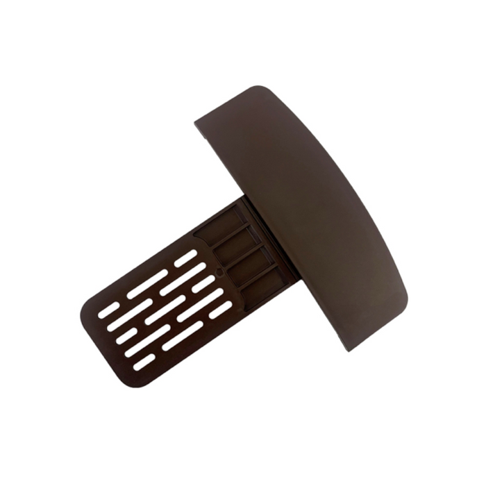 An image of a Timloc Ambi Verge eaves started unit in brown.