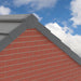 An image of a roof with the verge fitted with Timloc Dry verge units and Angled end cap in grey.