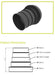 An image of a Timloc multi Stepped adaptor product dimensions.