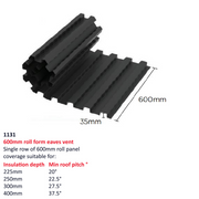 An image showing a Timloc Rafter Ventilation Roof Roll that is 6m long and 600mm wide