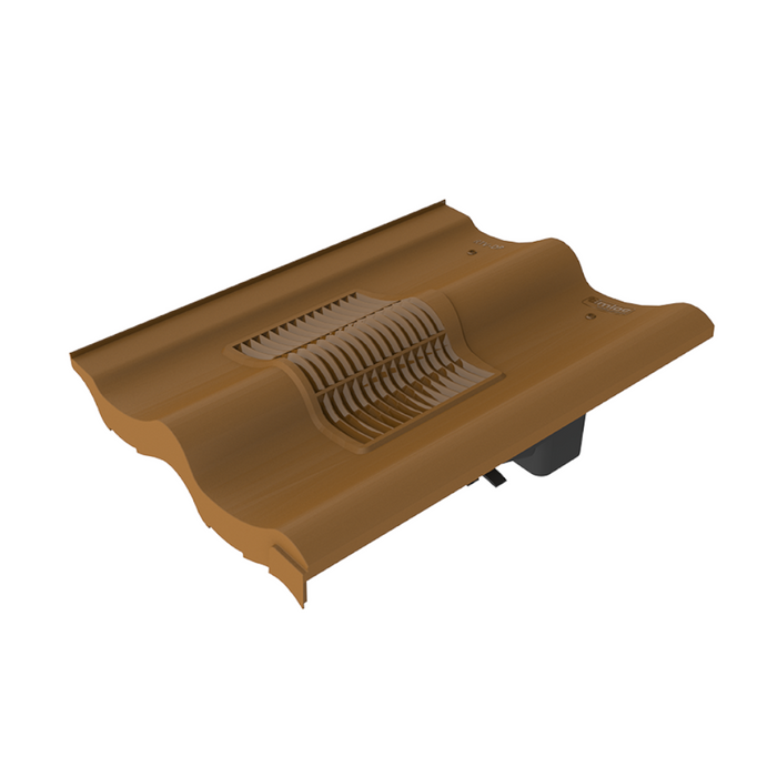 An image of a Timloc Double Pantile roof tile vent in Brown.