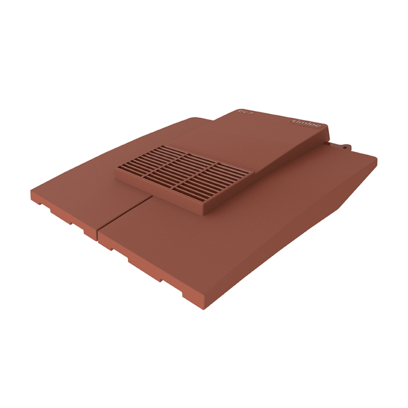 An image of a Timloc plain tile vent in Red