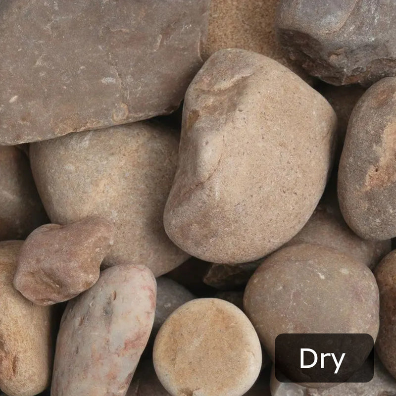 An image showing Tweed Cobble Stone Aggregate Gravel when they are dry.