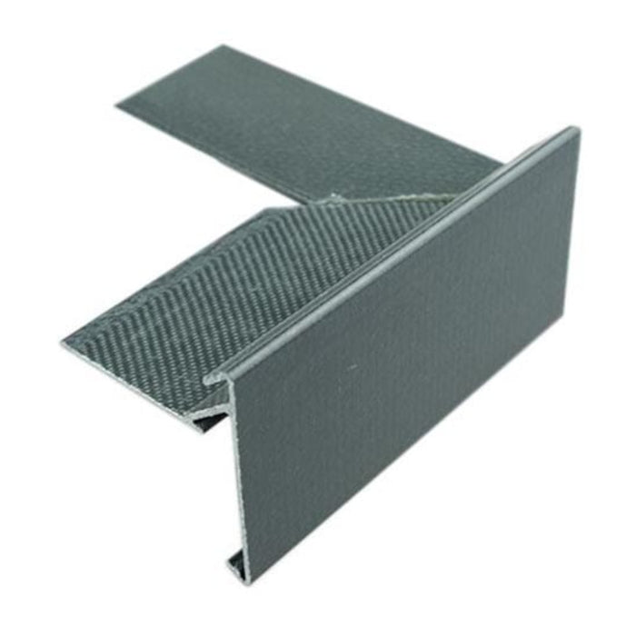 An image of Ultraflex Preformed Corner flat roof edge trim drip non drop Right hand side 