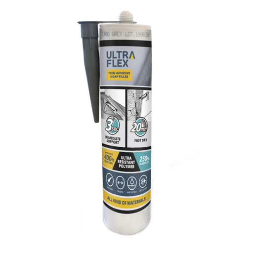 An image of Ultraflex Sealant Trim Adhesive and gap filler in a 290ml tube.