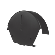 An image of a Universal dry fix half round ridge end cap Black.