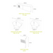 A diagram of the Timloc dry fix system with the dimensions of each component