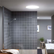 An image of what a TLR 0K14 2010 VELUX 14" Rigid Sun Tunnel would look like from the inside of a bathroom
