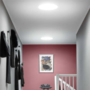 An image of what a TLR 0K14 2010 VELUX 14" Rigid Sun Tunnel would look like from the inside of a room