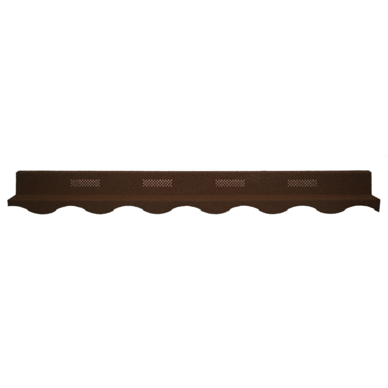 An image showing a Villatile Ridge Closer Strip in the colour Bramble Brown
