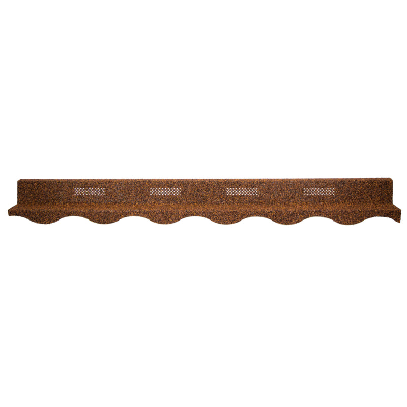 An image showing a Villatile Ridge Closer Strip in the colour Rustic Brown