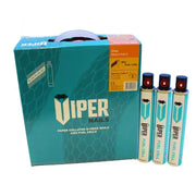 An image showing Viper Ring Shank collated D-Head Nails and also the packs that include Fuel Gas cartridges