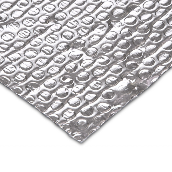 An image of a close up of YBS Airtec Doubel foil insulation to show the bubbles