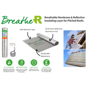 An image of features for YBS Breathe-R Roofing Breather membrane and insulation foil