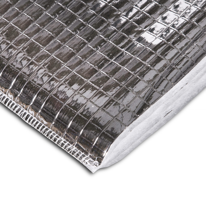 A close up image of a cross section of YBS Top-up quilt to show the layers of insulation