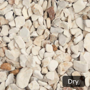 An image showing Yorkshire Cream Aggregates / stones when dry.