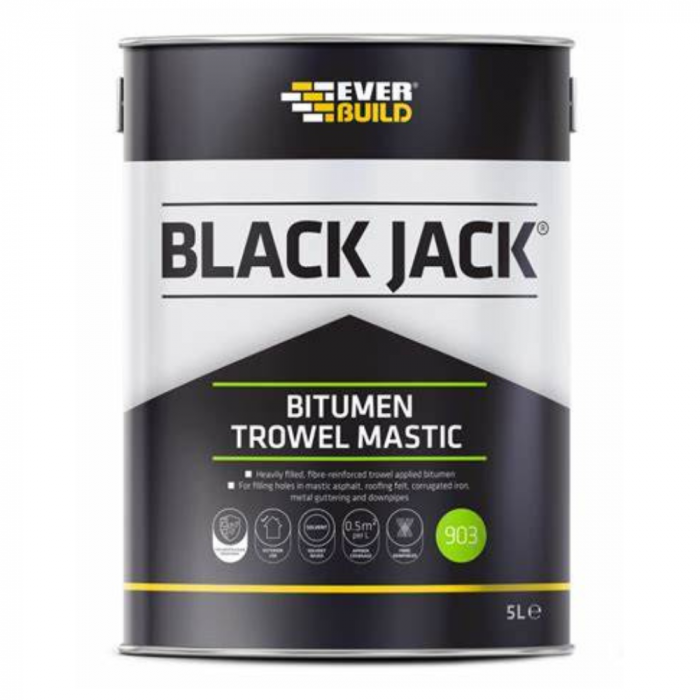 BlackJack 903 Bitumen Trowel Mastic: 5ltr