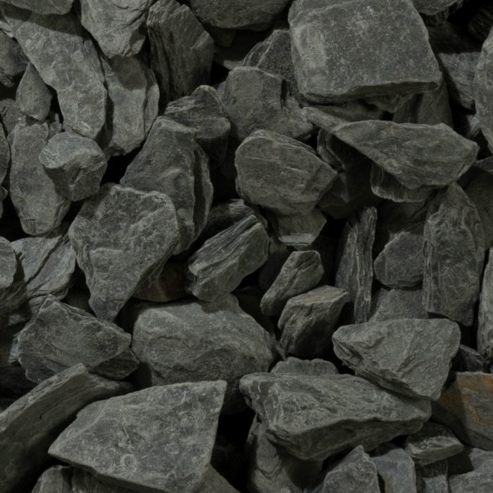 Charcoal Slate Chippings, 40mm-20kg