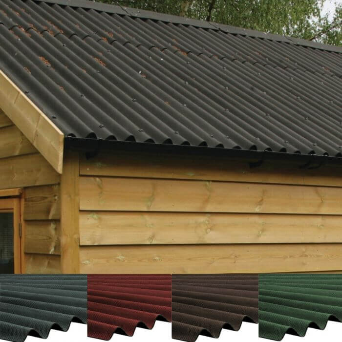Coroline Corrugated Bitumen Roofing Sheets: 2000mm x 950mm