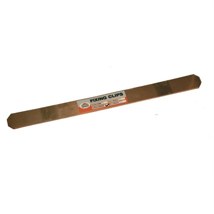 Premium Copper Fixing Clips: 300mm x 50mm (pack 10)