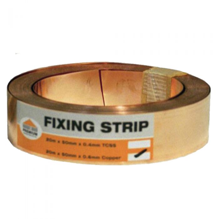 Premium Copper Fixing Strip: 20m x 50mm