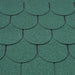 Supaflex Fishscale Felt Roof Shingles: Forest Green (2.61m2)