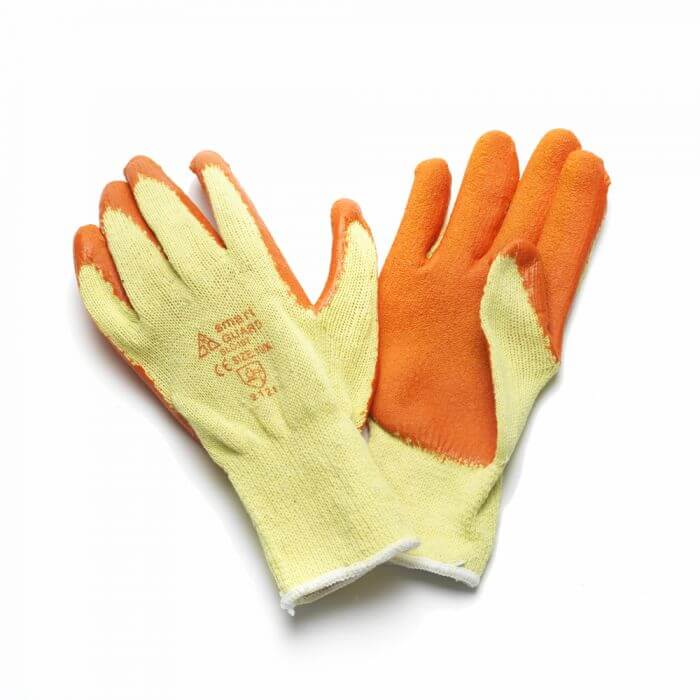 Smart Guard Latex Grip Builders Gloves, size 10